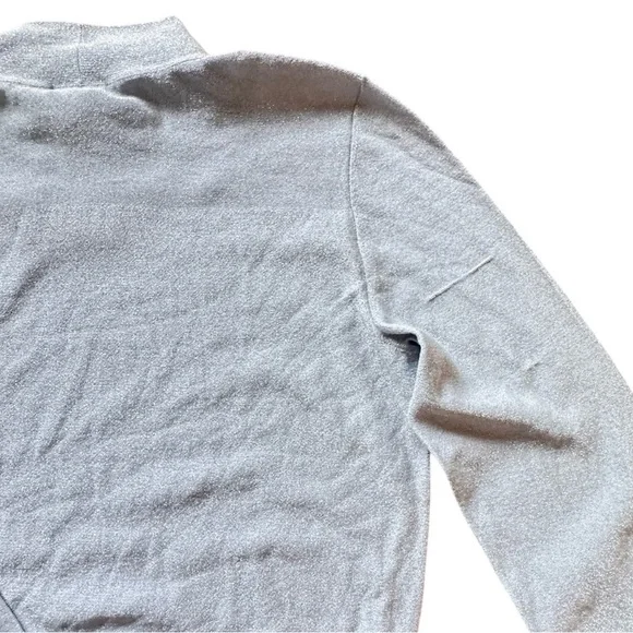 NWT Akris Silver Shimmer Silk Blend Lightweight Pullover - Picture 10 of 12